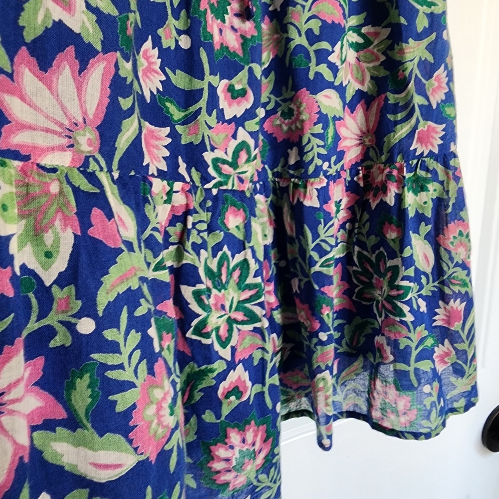 Banjanan Artemis Floral Dress Blue Medium - Picture 6 of 14